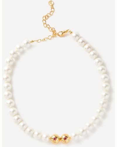 Anissa Kermiche 18ct Gold-plated Titillate Pearl Necklace - Metallic