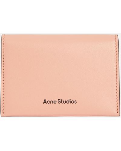 Acne Studios Women's Folded Leather Wallet One Size - Natural