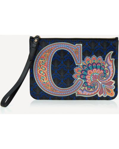 Liberty Women's Wristlet In C Print One Size - Blue