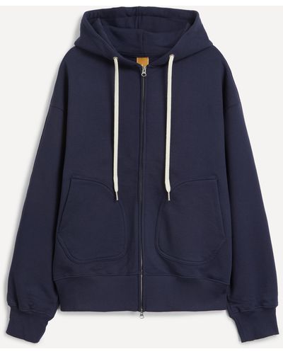 FRIZMWORKS Mens Og Heavyweight Hood Zip-up Parka - Blue