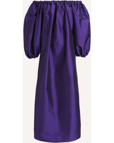 BERNADETTE Women's Long Bobby Dress 10 - Purple