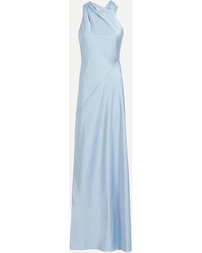 Significant Other Women's Annabel Satin Ice Blue Dress 14