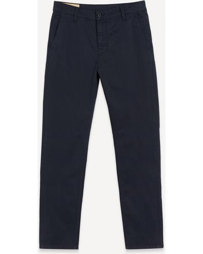 Nudie Jeans Mens Easy Alvin Chino Trousers - Blue