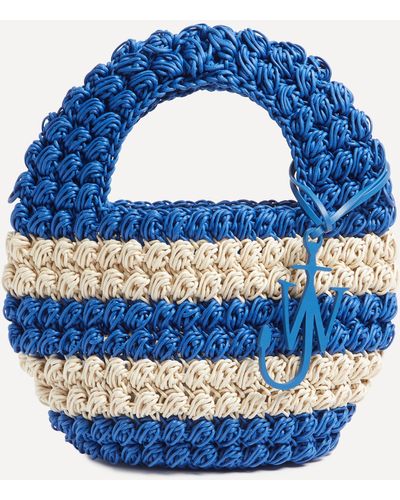JW Anderson Women's Popcorn Basket Shoulder Bag One Size - Blue