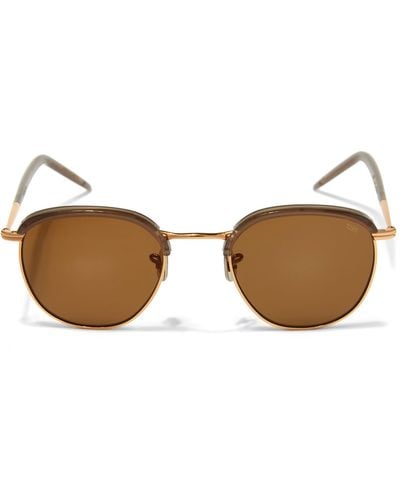Eyevan 7285 735-49 Clubmaster Sunglasses - Brown