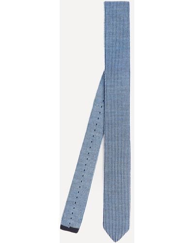 Missoni Mens Striped Knit Tie One Size - Blue