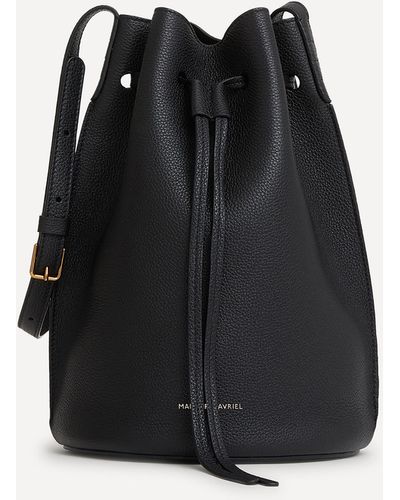 Mansur Gavriel Women's Champagne Leather Bucket Bag One Size - Black