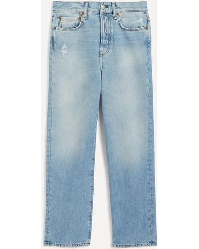 Acne Studios Women's Mece Light-blue Vintage Regular-fit Jeans 31