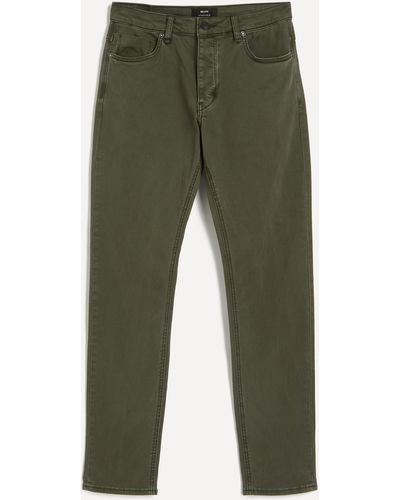 Neuw Mens Lou Slim Twill Military Jeans 31 - Green