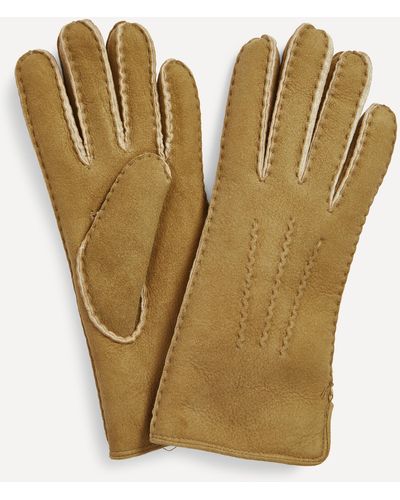 Dents Women's Nancy Handsewn Lambskin Gloves - Natural