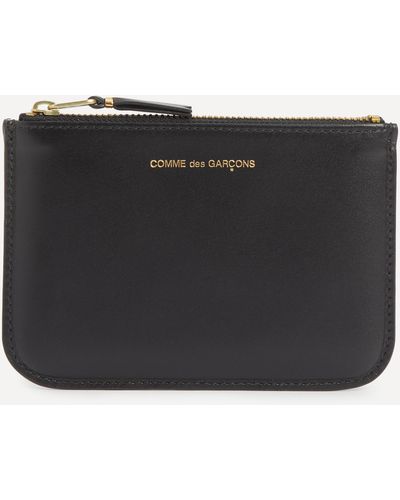 Comme des Garçons Mens Classic Print Leather Wallet One Size - Black