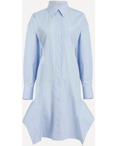 Stella McCartney Women's Asymmetric Shirt Dress 14 - Blue