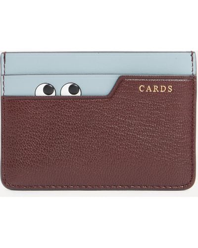 Anya Hindmarch Women's Peeping Eyes Card Holder One Size - Red