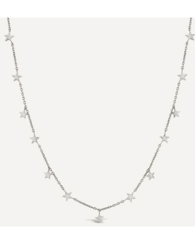 Dinny Hall Sterling Silver Bijou Galaxy Star Pendant Necklace - Natural