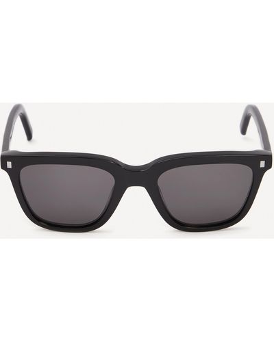 Monokel Mens Robotnik Black Acetate Sunglasses One Size - Grey