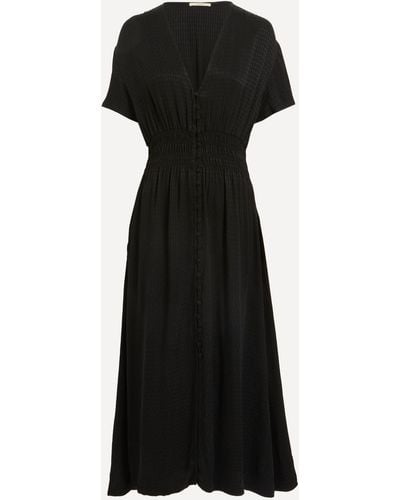 Sessun Women's Gala Moonless Satin Dress Xs - Black