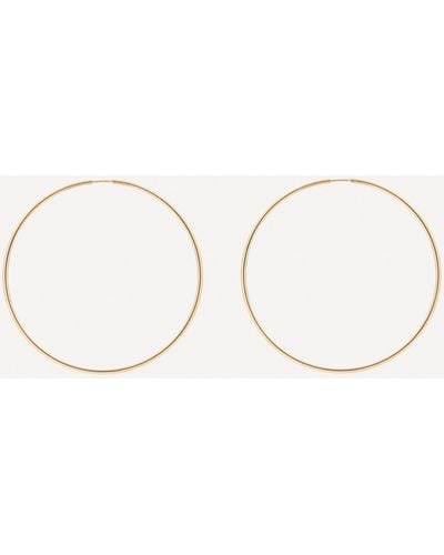 Maria Black 22ct Gold-plated 70 Senorita Hoop Earrings - Natural