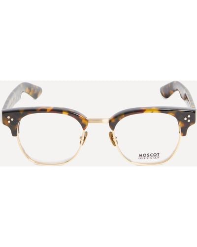 Moscot Mens Tinif Square Sunglasses One Size - Natural