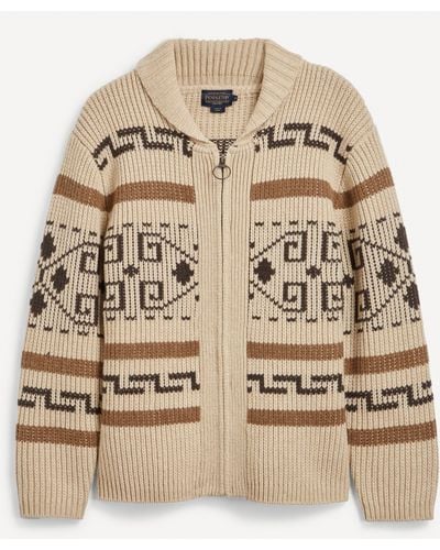Pendleton Mens Original Westerley Wool Sweater - Brown