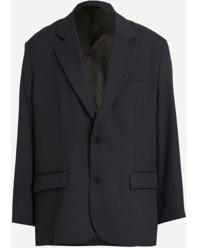 Acne Studios Mens Relaxed Fit Suit Jacket 38/48 - Black