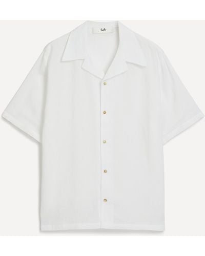 Séfr Mens Dalian Short-sleeved Shirt - White