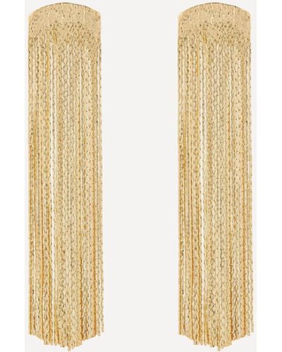 Anissa Kermiche Gold-plated Grand Fil D'argent Drop Earrings One Size - Metallic