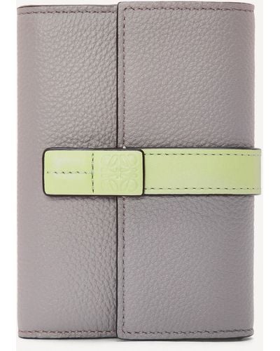 Loewe Women's Small Vertical Leather Wallet - Grey
