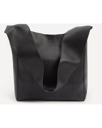 JOSEPH Women's Cozumel Light Black Leather Slouch Bag One Size