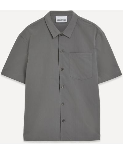 Han Kjobenhavn Mens Ripstop Summer Shirt 34/44 - Grey