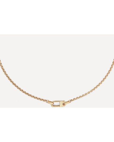 Otiumberg 9ct Gold-plated Vermeil Silver Hex Necklace One Size - White