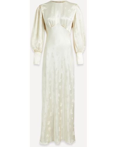 RIXO London Women's Clementine Silk Gown 16 - White