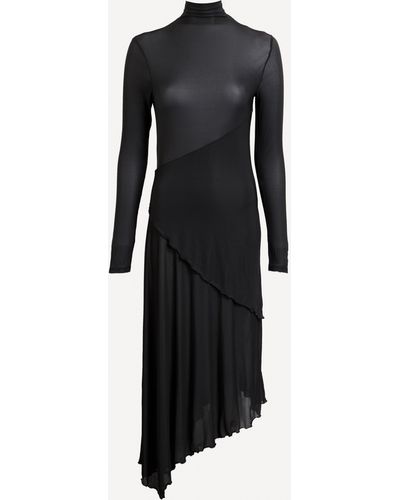 Paloma Wool Women's Celadom Long-sleeve Asymmetrical Dress - Black