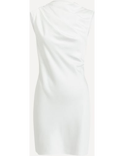 Significant Other Women's Annabel Bias Ivory Satin Mini-dress 14 - White
