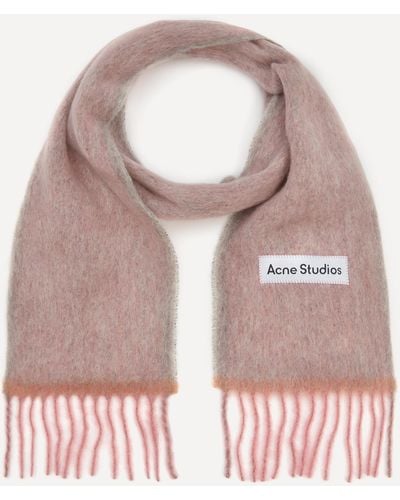 Acne Studios Women's Narrow Wool-mohair Scarf One Size - Pink