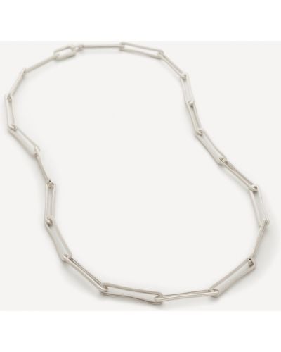 Monica Vinader Sterling Silver 22'alta Long Link Chain Necklace - Natural