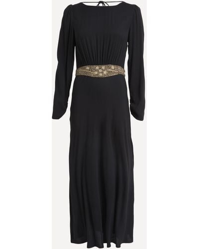 RIXO London Women's Elena Embellished Dress Xs - Black