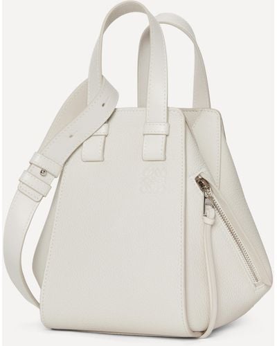 Loewe Women's Hammock Compact Leather Bag One Size - White