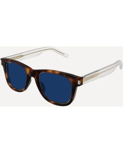 Saint Laurent Wayfarer Acetate Sunglasses - Blue