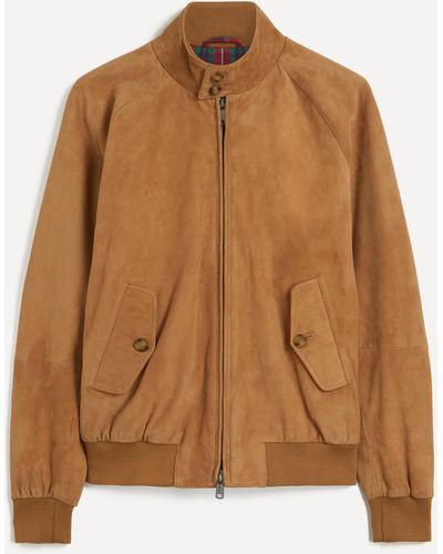 Baracuta Mens G9 Suede Harrington Jacket 42/52 - Brown