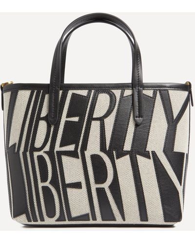 Liberty Letters Mini Tote Bag One Size - Black