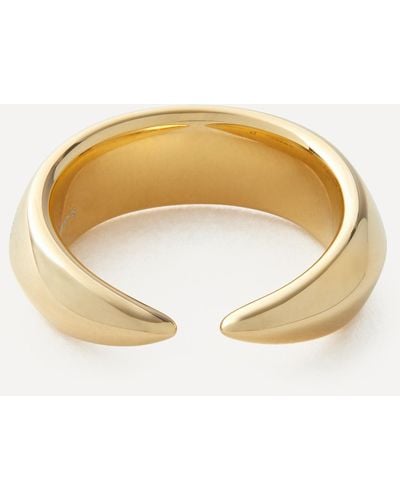 Shaun Leane Mens 18ct Gold-plated Vermeil Silver Arc Ring - Metallic