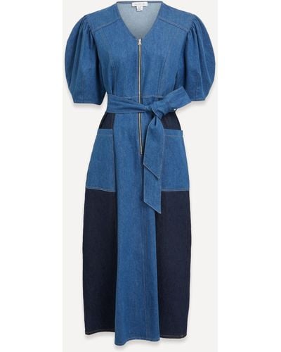 ALIGNE Women's Jalen Patchwork Denim Dress - Blue