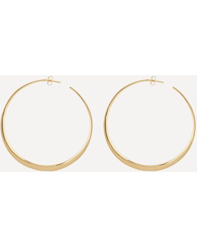Dinny Hall Gold Plated Vermeil Silver Signature Large Hoop Earrings One - Metallic