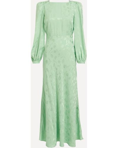 Kitri Women's Megan Pistachio Tulip Print Maxi-dress 6 - Green