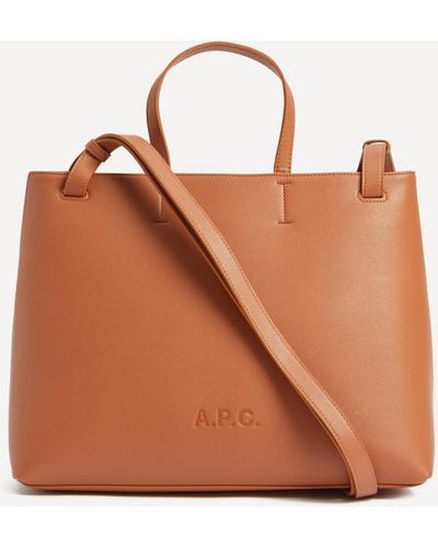 A.P.C. A. P.c. Women's Market Small Shopper Tote Bag One Size - Brown