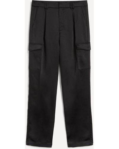 PAIGE Women's Malika Cargo Trousers 10 - Black