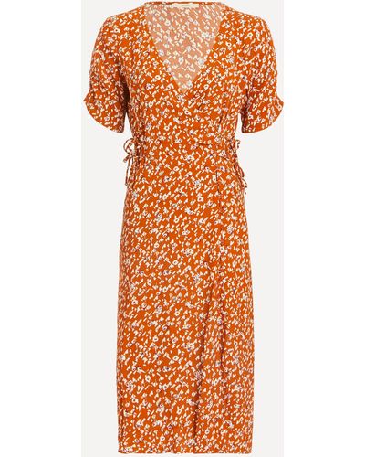 Sessun Women's Dolita Wrap-dress - Orange