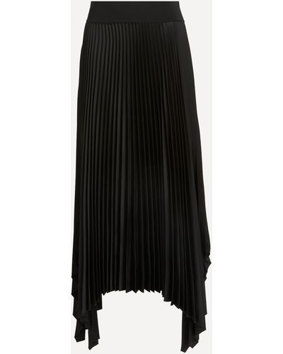 JOSEPH Women's Knit Weave Plisse Ade Skirt 10 - Black