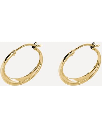 Dinny Hall 22ct Gold Plated Vermeil Silver Signature Small Hoop Earrings One - Metallic