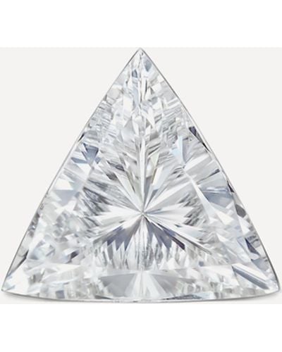 Maria Tash 18ct 4mm Invisible Set Triangle Diamond Single Stud Earring - Multicolour